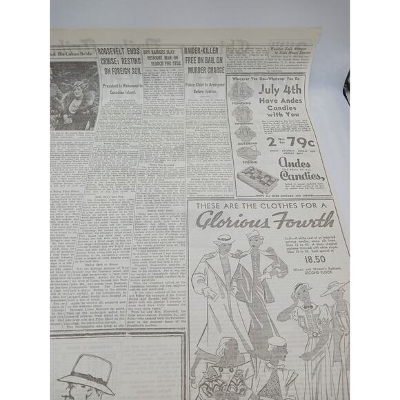 1933 Chicago Tribune Boxing Primo Carnera Wins Title French Fix Gold Navy Policy - Picture 12 of 14
